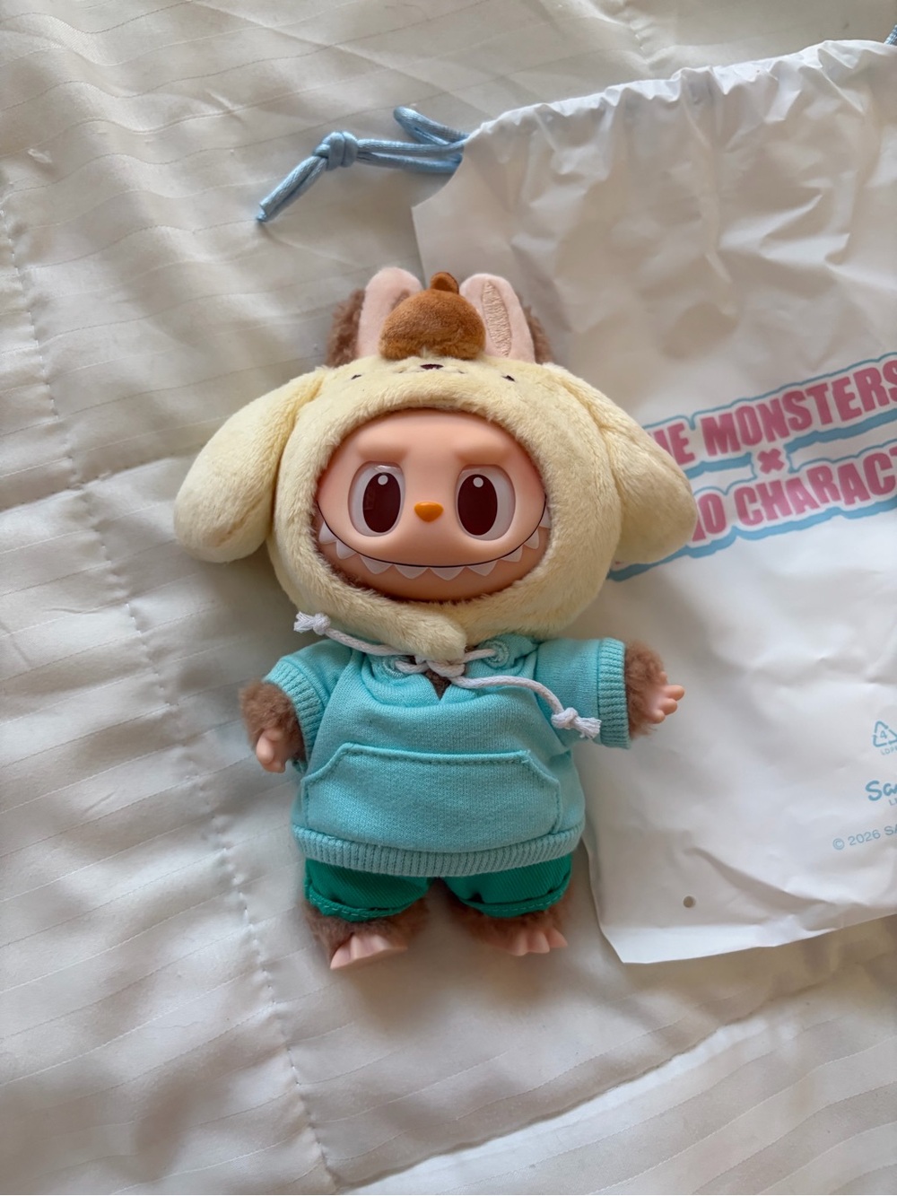 POP MART The Monsters Labubu Sanrio Vinyl Plush Pendant - Pompompurin